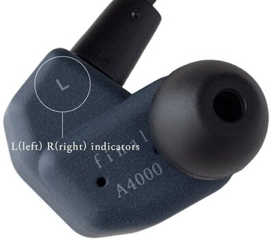 Hörlurar med öronsnäcka Final Audio A4000 Anthracite - 11