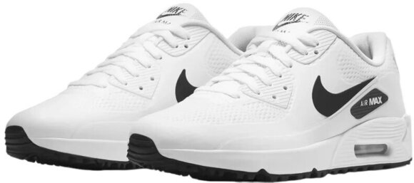 Chaussures de golf pour hommes Nike Air Max 90 G White/Black 44 - 5