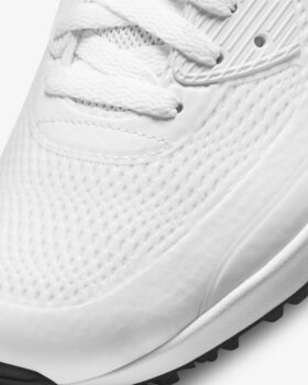 Chaussures de golf pour hommes Nike Air Max 90 G White/Black 44 - 7