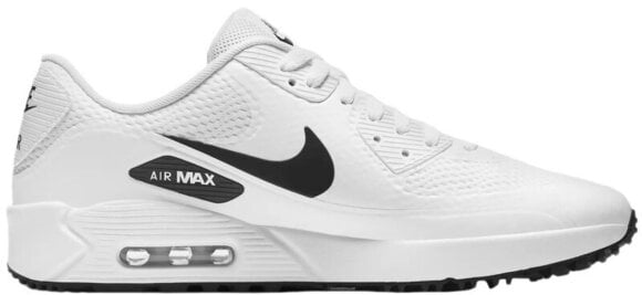 Calçado de golfe para homem Nike Air Max 90 G White/Black 44,5 (Tao bons como novos) - 8
