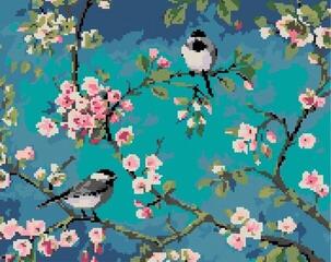 Diamond Art Zuty Diamond Art Two Sitting Birds - 2