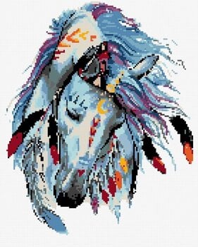 Diamantové malování Zuty Indiánsky  kůň - 3