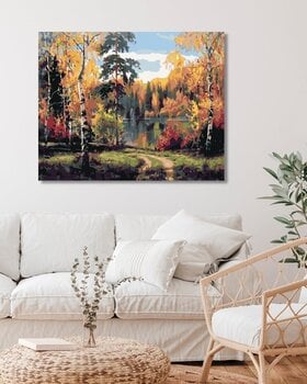 Диамантено рисуване Zuty Есенно езерце - 2