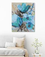 Diamond Art Zuty Diamond Art Abstraction of Blue Flowers II - 1