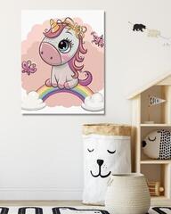 Malowanie diamentami Zuty Malowanie diamentami Mały Jednorożec I Tęcza - 1