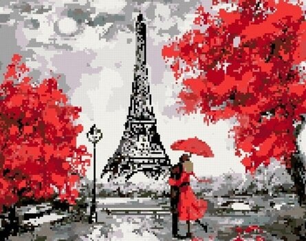 Diamond Art Zuty Paris Eiffel Tower Kiss - 3
