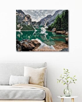 Диамантено рисуване Zuty Езеро в планините - 2