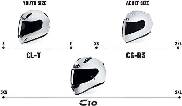 Casco HJC C10 Tez MC4SF XXS Casco - 10