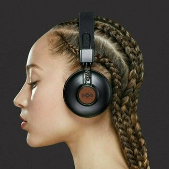 Bezdrátová sluchátka na uši House of Marley Positive Vibration 2 Wireless Signature Black - 5