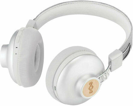 Wireless On-ear headphones House of Marley Positive Vibration 2 Wireless Silver - 4