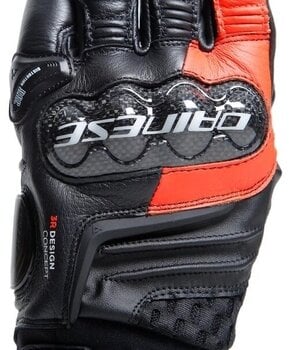 Motorcycle Gloves Dainese Carbon 4 Short Black/Fluo Red M Motorcycle Gloves - 8