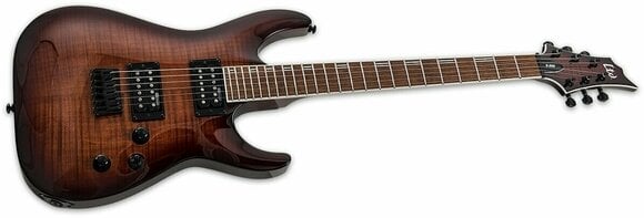 Elektromos gitár ESP LTD H-200FM Dark Brown Sunburst - 2