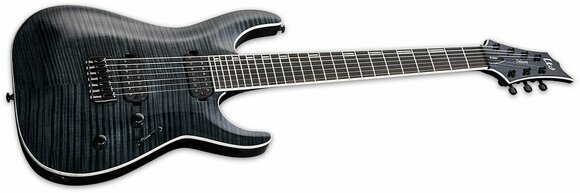 Guitarra eléctrica de 7 cuerdas ESP LTD H-1007FM See Thru Black - 3