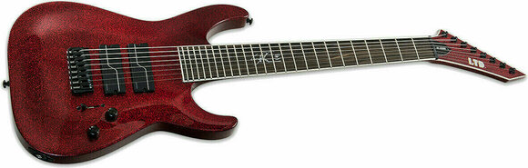 8-snarige elektrische gitaar ESP LTD SC-608B Red Sparkle - 3