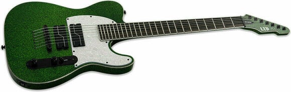 7-string Electric Guitar ESP LTD SCT-607B Stephen Carpenter Green Sparkle - 3