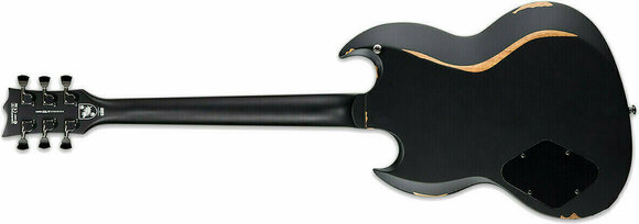 Guitare électrique ESP LTD VOLSUNG Distressed Black Satin - 2