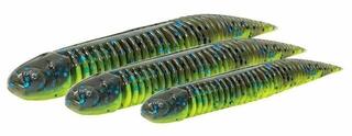Gummiköder Savage Gear Ned Dragon Tail Slug Dark Water Mix Firecracker-Glow-Chartreuse-Neon Blue-White Flash - 1