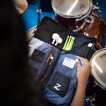 Drumstick Bag Zildjian Student Stick Bag Black Rain Cloud Drumstick Bag - 9