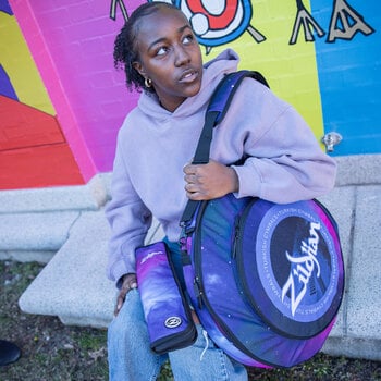 Bolsa de baquetas Zildjian Student Mini Stick Bag Purple Galaxy Bolsa de baquetas - 11