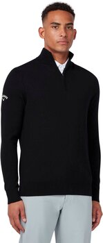 Hoodie/Sweater Callaway 1/4 Zipped Mens Merino Sweater Black Onyx M - 2