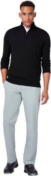 Pulover s kapuco/Pulover Callaway 1/4 Zipped Mens Merino Sweater Black Onyx S - 4