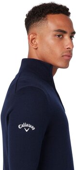 Bluza z kapturem/Sweter Callaway 1/4 Zipped Mens Merino Sweater Dark Navy L - 4