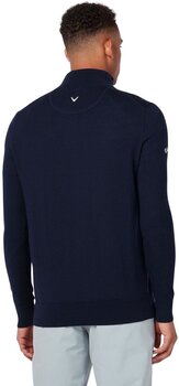 Bluza z kapturem/Sweter Callaway 1/4 Zipped Mens Merino Sweater Dark Navy M - 2
