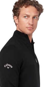 Pulover s kapuco/Pulover Callaway Windstopper 1/4 Mens Zipped Sweater Black Ink M - 5