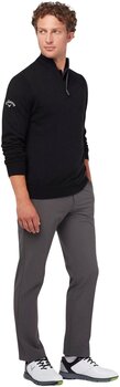 Hoodie/Sweater Callaway Windstopper 1/4 Mens Zipped Sweater Black Ink M - 6