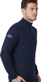 Pulover s kapuco/Pulover Callaway Windstopper 1/4 Mens Zipped Sweater Navy Blue L - 3