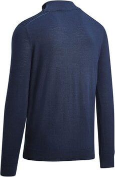 Pulóver Callaway 1/4 Blended Mens Merino Sweater Navy Blue L - 2