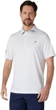 Camiseta polo Callaway 3 Chev Odyssey Mens Polo Bright White XL - 3