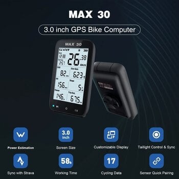 Elektronika rowerowa Shanren Max 30 Smart GPS Bike Computer - 2