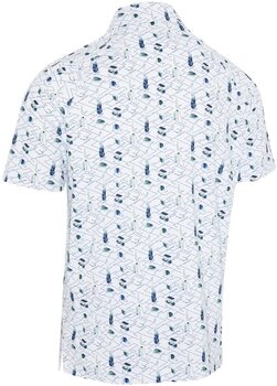 Camisa pólo Callaway All Over Golf Mens Essentials Print Polo Bright White L Camisa pólo - 2