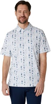 Camisa pólo Callaway All Over Golf Mens Essentials Print Polo Bright White XL Camisa pólo - 3