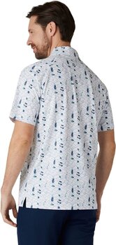 Camiseta polo Callaway All Over Golf Mens Essentials Print Polo Bright White XL Camiseta polo - 4