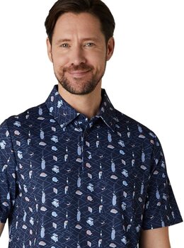 Polo Callaway All Over Golf Mens Essentials Print Polo Peacoat M - 6