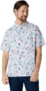 Polo košile Callaway Florida Abstract Geo Mens Polo Bright White L - 3