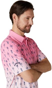 Риза за поло Callaway Mojito Ombre Mens Polo Candy Pink L - 4
