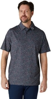 Polo Shirt Callaway All-Over Mens Chev Confetti Print Polo Asphalt L - 3