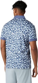 Риза за поло Callaway Birdseye View Allover Print Mens Polo Bijou Blue 2XL - 4