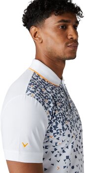 Polo Shirt Callaway Abstract Chev Mens Polo Bright White XL - 5