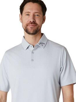 Polo Shirt Callaway Classic Jacquard Mens Polo Gray Dawn L - 6