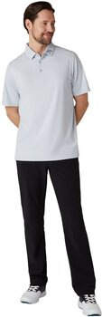 Polo Shirt Callaway Classic Jacquard Mens Polo Gray Dawn M Polo Shirt - 7