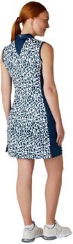 Skirt / Dress Callaway Two-Tone Geo Sleeveless Womens Polo Dress Peacoat L - 4