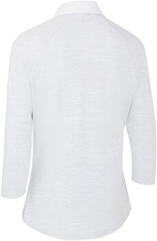 Polo Shirt Callaway Space Dye Jersey 3/4 Sleeve Womens Polo Brilliant White L - 2