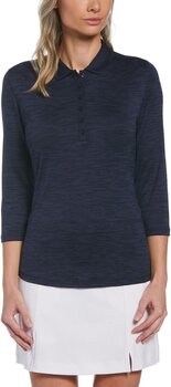 Camiseta polo Callaway Space Dye Jersey 3/4 Sleeve Womens Polo Peacoat S Camiseta polo - 3