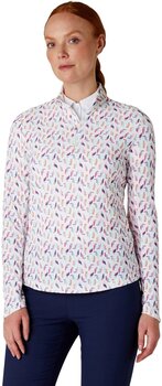 Polo Shirt Callaway Birdie/Eagle Sun Protection Womens Top Brilliant White S Polo Shirt - 3