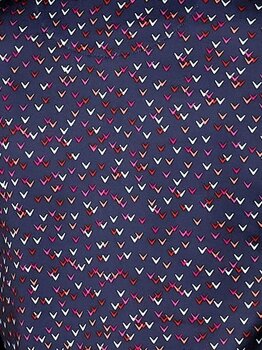 Polo Shirt Callaway Chev Printed 1/2 Sleeve Womens Polo Peacoat XL - 6