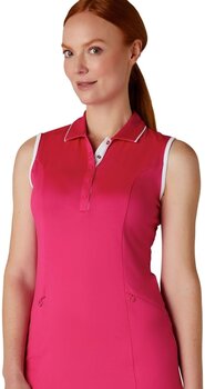 Kleid / Rock Callaway Womens Sleeveless Dress With Snap Placket Pink Peacock L - 5